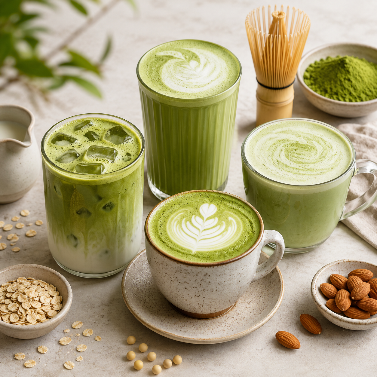 Best Milk for Matcha Lattes: Dairy vs Oat vs Soy vs Almond
